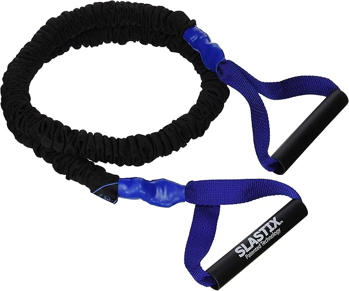 Stroops Slastix Toner Resistance Bands with Handles | Safe Sleeve Exercise Bands for Strength Training, Full Body Workouts, and Home Gym Fitness
