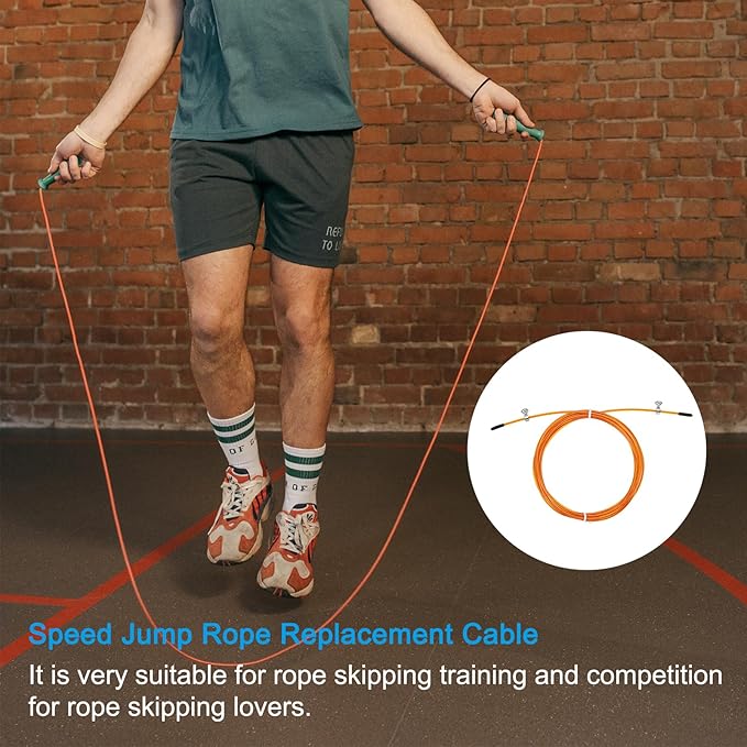 PATIKIL Speed Jump Rope Replacement Cable Professional Skipping Rope Steel Wire Replace for High Speed Jump Ropes