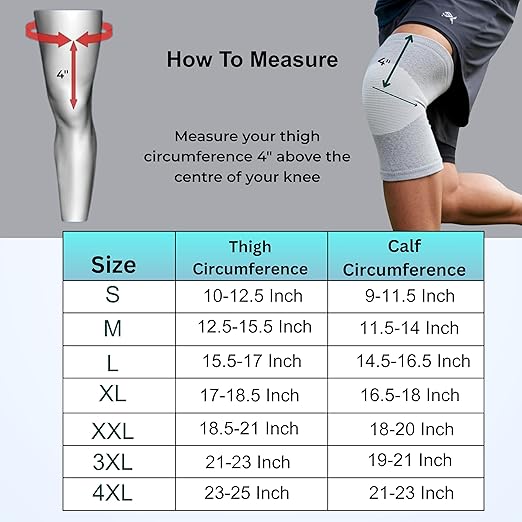 Wonder Care 2-Pack Bamboo Knee Compression Sleeve for Men and Women, Compression Knee Sleeve for Running, Volleyball, Gym Weightlifting Made from Bamboo Yarn, Perfect Knee Brace for Knee Pain and Enhanced Comfort - 1 Pair