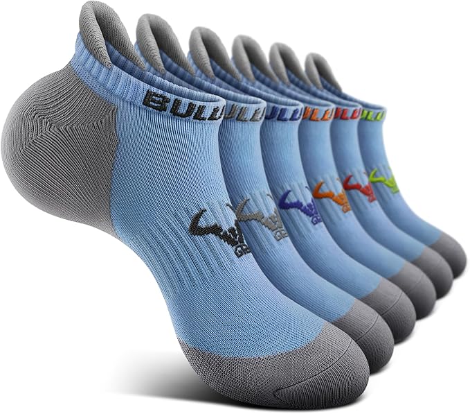 BULLIANT Men Running Socks,Active Ankle Socks No Show For Men With Cushioned Footbed Arch Support Breathable Wicking