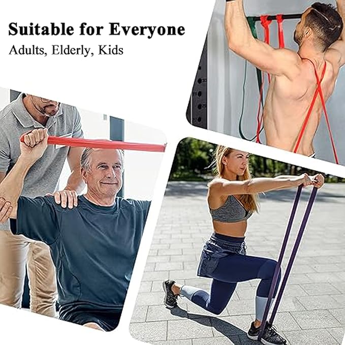 PROIRON Resistance Bands Pull Up Bands Comfortable Exercise Bands Anti-Slip Workout Bands for Pull up Dip Squat Gym Workout Physical Therapy Stretch Bands for Men & Women