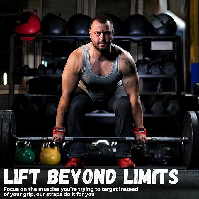 – Weight Lifting Straps Figure 8, Anti Slip Padded Wrist Support for Gym Workout Deadlift, Weightlifting, Powerlifting, Hand Bar Grip & Cross Training Strong Weightlifting Wrist Straps.