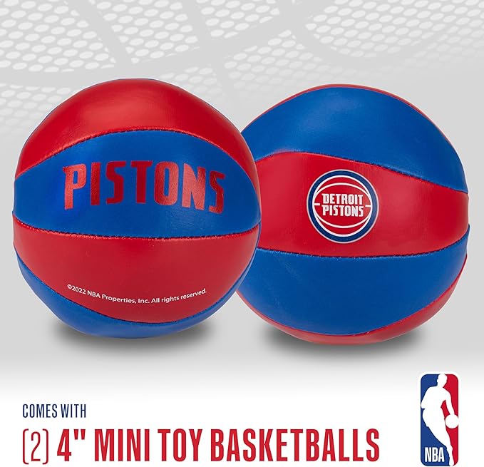 Franklin Sports NBA Toy Basketballs - 2 Pack of Kids Soft Mini Basketballs for Over The Door + Indoor Hoops - NBA Fan Shop