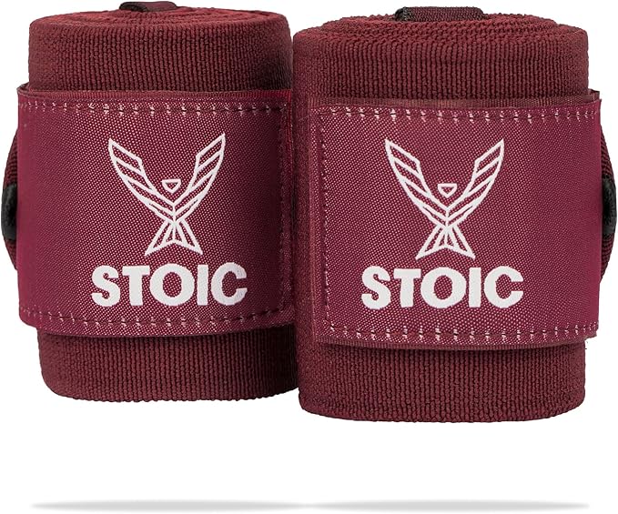 Stoic Wrist Wraps Weightlifting, Powerlifting, Cross Training, Bodybuilding with Thumb Loop. for Gym Workout, Men and Women Weight Lifting and Strength Training