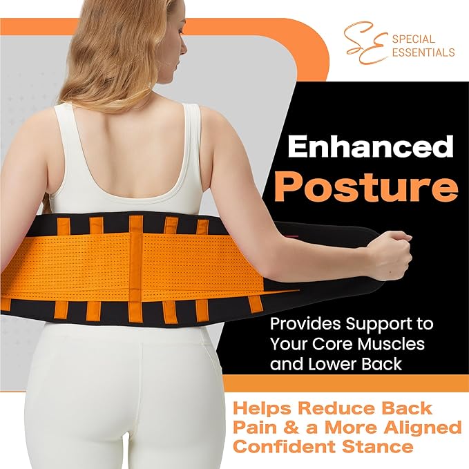 Special Essentials Waist Trainer for Women & Men Adjustable Sweat Band Waist Trimmer For Core Stability & Training Workouts