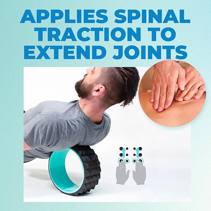 Chirp Wheel XR Acupressure - Back Relief & Muscle Relaxation, Stress Melting, Targeted Trigger Point Release, Comfort Cushioning, High-Density Foam Roller, 500lbs Capacity, 10" Mint