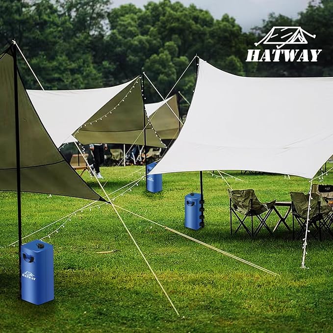 Hatway Canopy Water Weight Bag,220 LBS Water Tent Weights Set of 4 Leg Weights for Pop Up Canopy,Gazebo,Canopies,Tent-4 * 25L-Blue