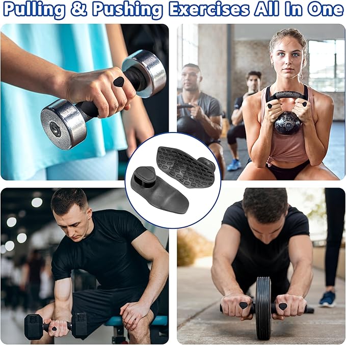 Silicone Gym Grips for Weight Lifting,Workout Gloves for Women Men Alternative,Anti Slip Gym Workout Grip,Rubber Gym Hand Grips-Weightlifting Grips Pad for Barbell,Pull Up,Ryptfit,Training