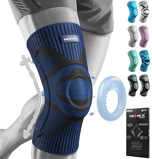 NEENCA Knee Braces for Knee Pain Relief, Compression Knee Support Sleeve for Meniscus Tear, ACL, Arthritis, Joint Pain, Injury Recovery, Circulation, Sports. Women Cycling Leg Warmers, Keep Leg Warm
