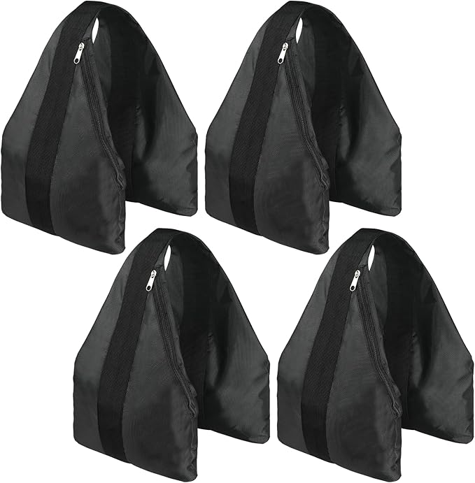 Set of 4 Extra Large Heavy-Duty Canopy Weights Sandbags(150lbs) - 1680D Pop Up Tent Sand Bags for Instant Outdoor Sun Shelter Canopy and Patio Umbrella