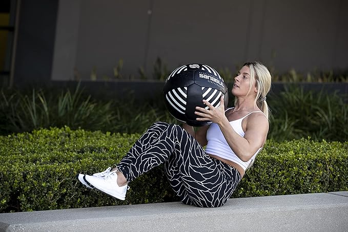 Sanabul Lab Series 14-inch Medicine Ball for Exercise Cross Training Essential Core Workouts and Explosive Fitness Exercises Weighted Ball