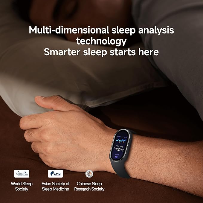 XIAOMI Mi Smart Watch Band 10, 5ATM Waterproof Fitness Step Tracker Sports Digital Smart Watch Health Band for Men Women, 1.72" AMOLED Display, 150+ Sports Modes 24/7 Sleep Monitor (Black)