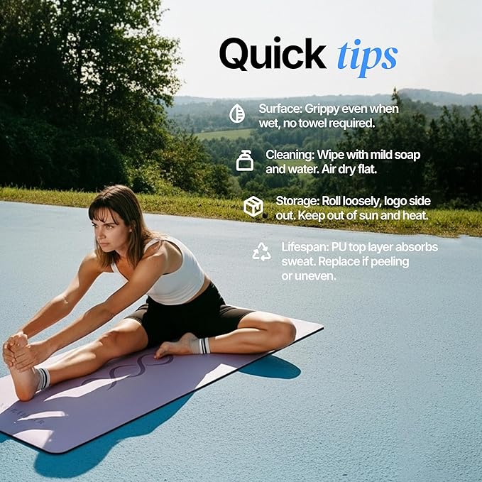 PU Rubber Premium Yoga Mat with Bag | Extra Thick Yoga Mat Thick | Pilates Mat | Gym Mats for Home Gym Floor Mat | Home Exercise Mats for Home Workout Accessories | Grounding Wel Workout Mats for Home Gym | Yoga Matt | Stretching Mat