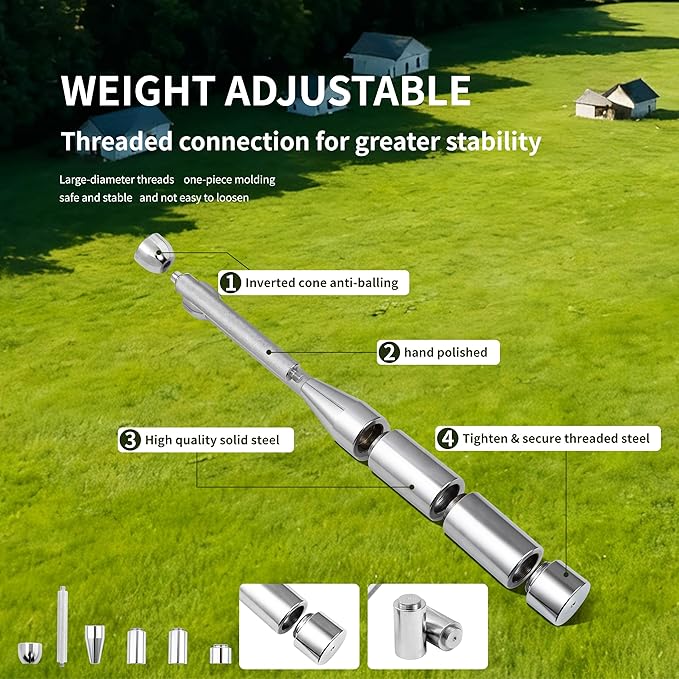 Adjustable Macebell & Pure Steel Barbell Set (6.5‑35 lbs) – 6‑in‑1 Indian Clubs & Barbell Kit for Full Body, Grip, Shoulder Training – Home Gym Strength Equipment with Anti‑Slip Grips