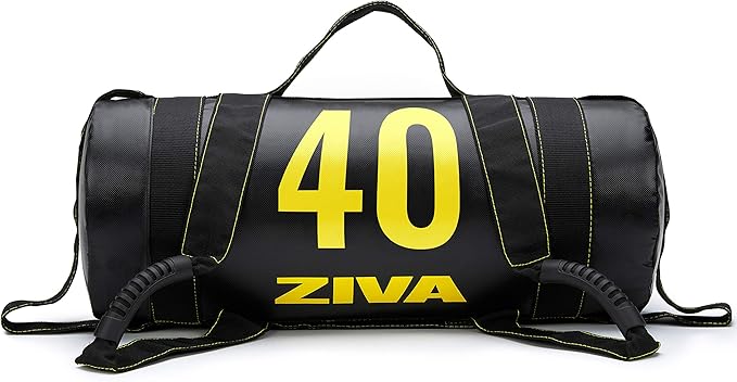 ZIVA Power Sandbag – Pre-Weighted Training Bag with Multiple Handles for Full-Body Strength & Conditioning – Heavy-Duty, No-Fill Needed (10–50 lb)