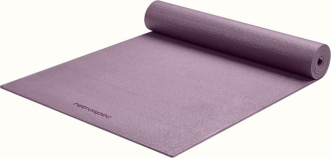 Retrospec Pismo Yoga Mat w/Nylon Strap for Men & Women - Non Slip Exercise Mat for Yoga, Pilates, Stretching, Floor & Fitness Workouts, .5mm Thick, Easy to Clean