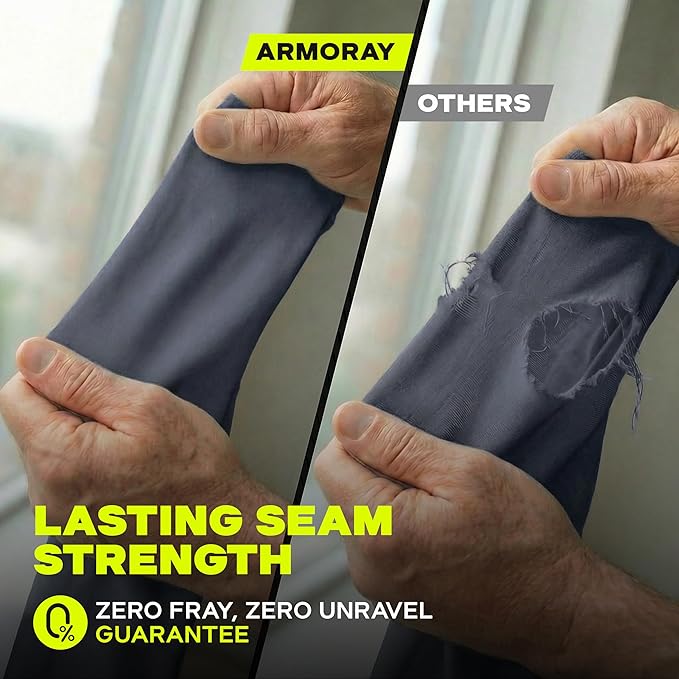 ARMORAY Arm Sleeves for Men and Women - UV Sun Protection Cooling Compression - Tattoo Cover Up Sleeve for Daily Wear & Work