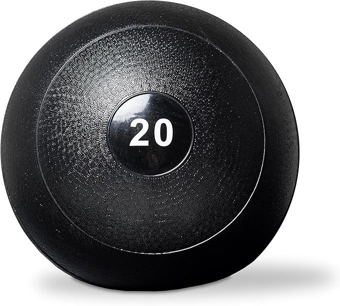REP Weighted Slam Balls | 5 to 70 lb Options | Exercise and Fitness Balls for Strength Training, Soft Rubber Grip, Non-Bounce Medicine Ball | Cross Fit, Home Gym, Fitness, and Core Workouts | Black