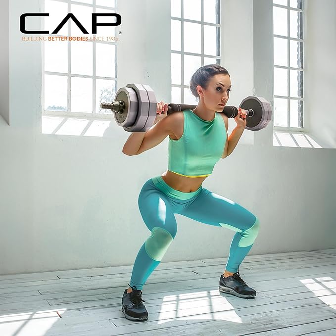 CAP Barbell Multi-Use Adjustable Weight Set - Versatile Dumbbell, Barbell & Kettlebell for Full-Body Workouts | 45lb and 66lb options