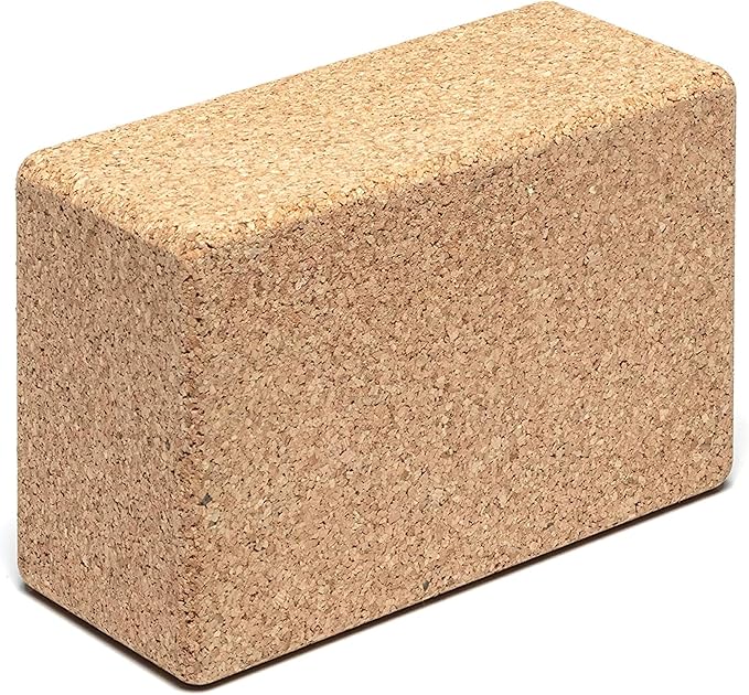 Go4Cork Cork Yoga Block - Standard | 9 x 6 x 4" | Non-Toxic, Alternative To Foam Yoga Blocks | Odorless, Soft, Non-Slip, Yoga Wedge | Yogi Gift Accessories | Men & Women | Eco Friendly & Sustainable