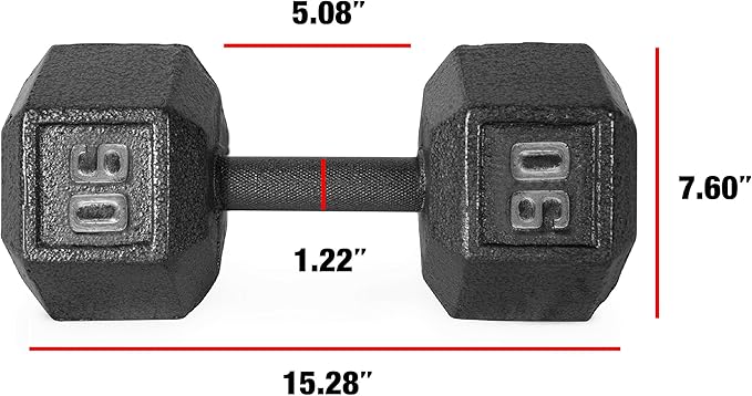 CAP Barbell Cast Iron Hex Dumbbell | Multiple Options