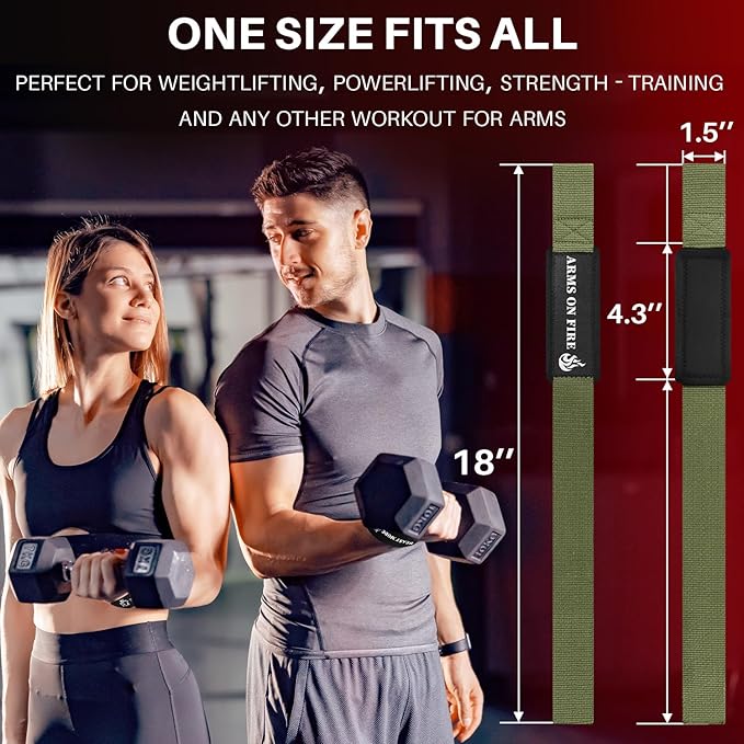 TECEUM Lifting Straps for Weightlifting Gym Strength Training - Wrist Straps with Neoprene Padded Cotton - Men & Women – Ideal for Powerlifting, Bodybuilding & Deadlifts