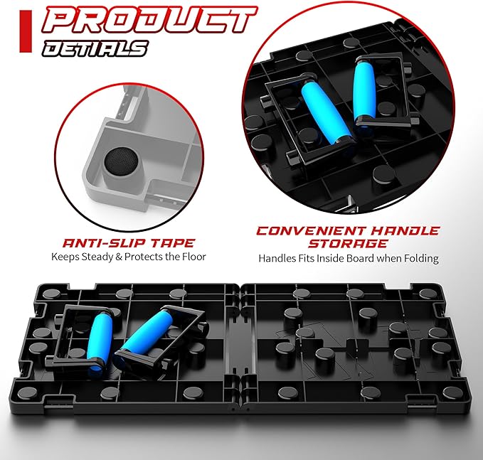 IUT Solid Push Up Board 15 in 1 Home Workout Equipment Multi-Functional Pushup Stands System Fitness Floor Chest Muscle Exercise Professional Equipment Burn Fat