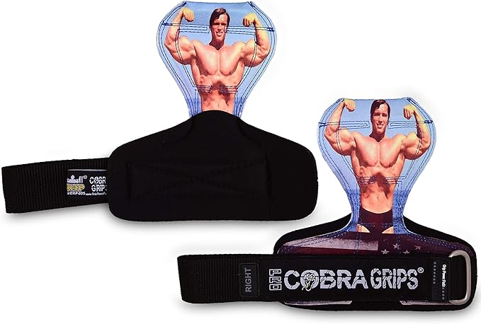 Cobra Grips Weight Lifting Gloves with Adjustable Neoprene Padded Wrist Wraps - Heavy Duty Alternative to Power Lifting Hooks for Deadlifts