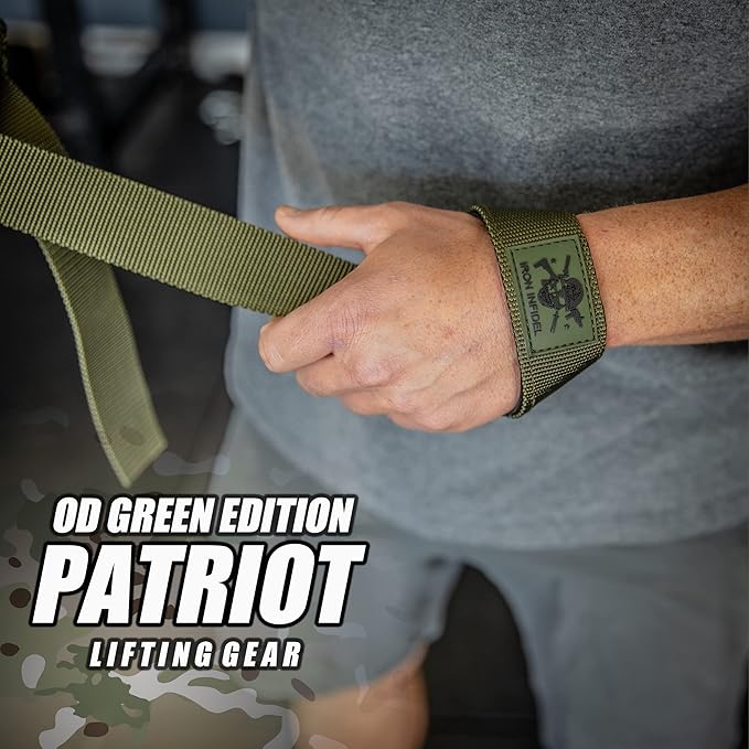 Iron Infidel Weight Lifting Straps - Wrist Straps for Weight Lifting, Deadlifting, Exercise, Crossfit, Strength Training, Olympic Lifts - Gym Straps for Grip Strength on Bar