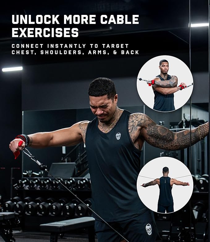 Gymreapers GripLink D-Ring Lifting Wrist Straps