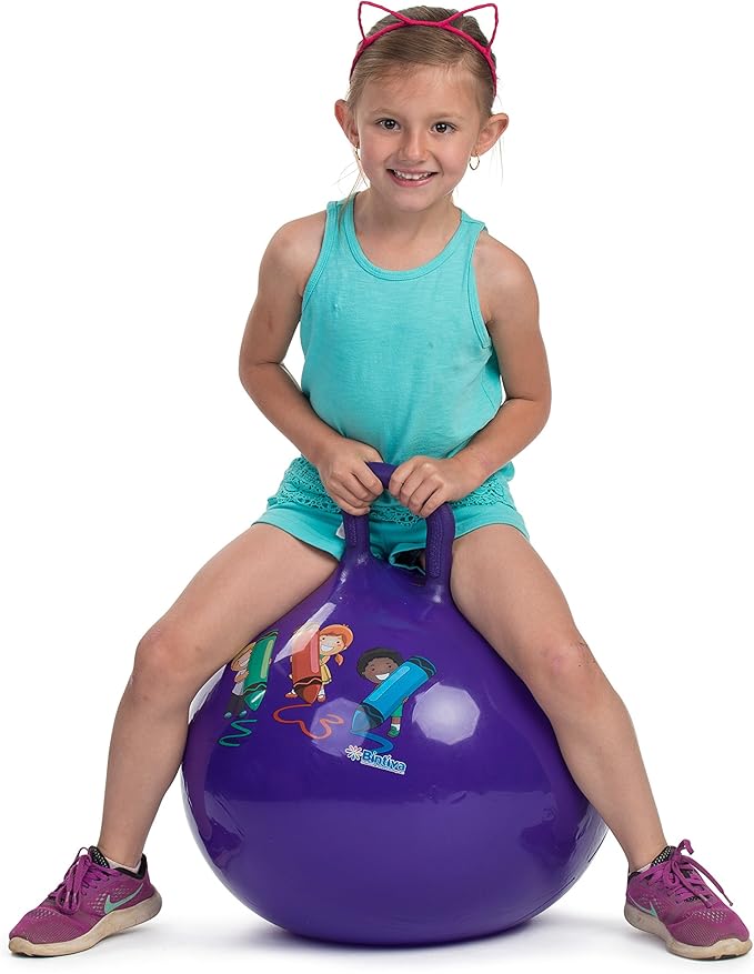 Hippity Hop 45 Cm / 18 Inch Diameter Including Free Foot Pump, For Children Ages 3-6 Space Hopper, Hop Ball Bouncing Toy - 2 Balls