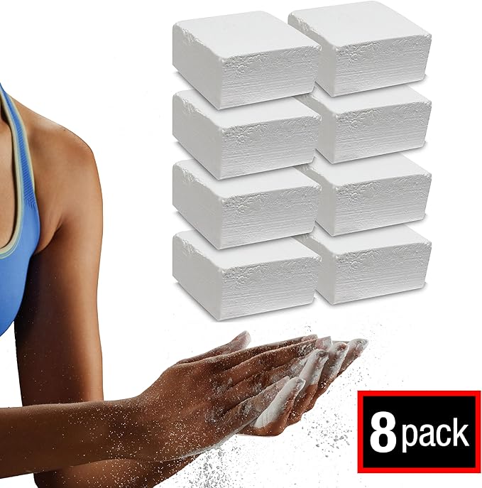 SPRI Chalk Block & Chalk Ball for Gymnastics, Rock Climbing, Bouldering, Rings, Weightlifting, Pool Billiards