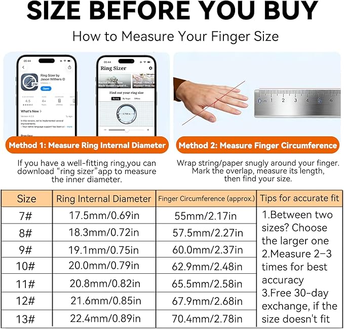Smart Ring for Women Men,Fitness Ring with 24/7 Activity Tracking,Stress,Sleep Monitoring,No APP Subscription Fees,Compatible with iOS & Android, HarmonyOS Silver, 13#
