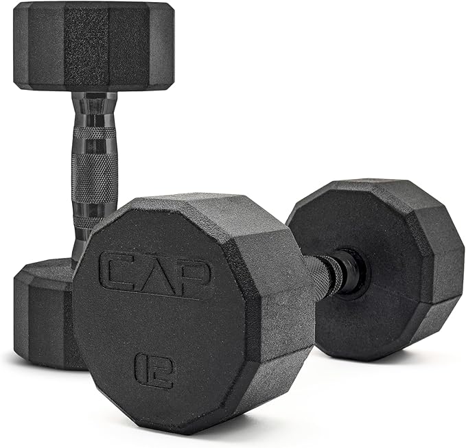 CAP Barbell Coated Dumbbell Weight | Multiple Options Pairs & Sets