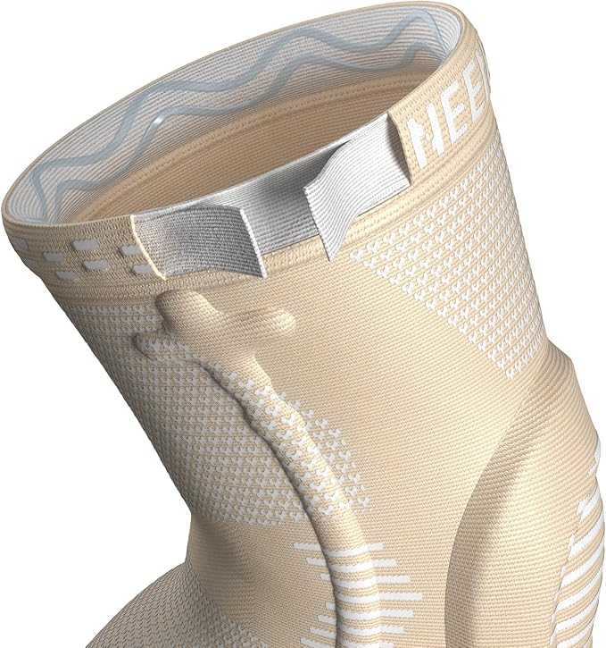 NEENCA Professional Knee Brace for Pain Relief, Medical Knee Support with Patella Pad & Side Stabilizers, Compression Knee Sleeve for Meniscus Tear, ACL, Joint Pain, Runner, Workout (Beige, Large)