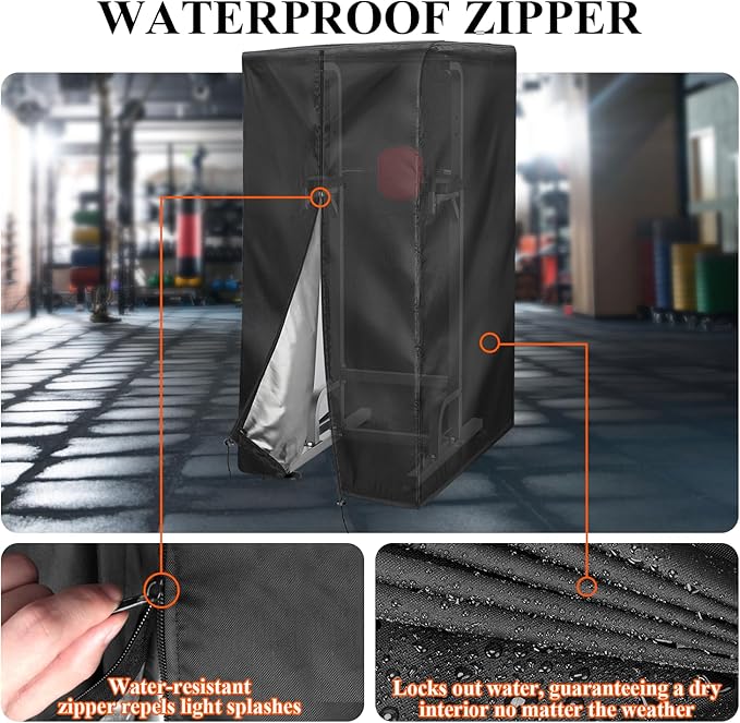 Pull Up Station Cover, Dustproof-Cover for Pull Up Station/Dip Bar Station for Outdoor, Pull Up Rack Machine Protect Home Gym Strength Training Dip Stands Cover