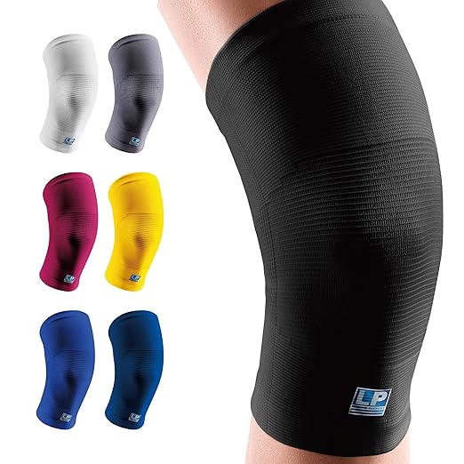 LP 647 Knee Brace For Arthritis Pain, Knee Pain Relief, Injury Recovery - Knee Sleeve For Weightlifting, Basketball, Hiking, Biking, Running, For Men Women (Black, L, 1pcs)
