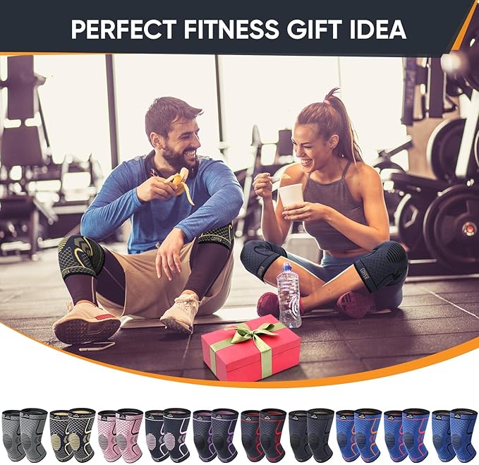 APEXUP Compression Knee Brace for Women, Copper Compression Sleeve for Knee Support, Arthritis Pain Relief, Meniscus Tear, ACL, Running