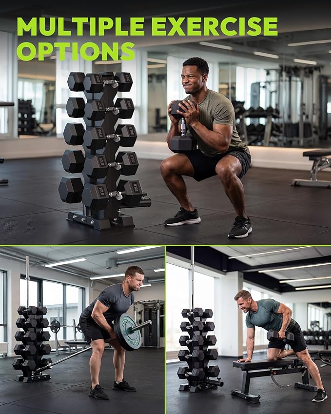 HANDBODE Dumbbell Rack A Frame Weight Rack Stand Dumbbell Weight Storage for Home Gym, Space-Saving Weight Stand for Home Gym