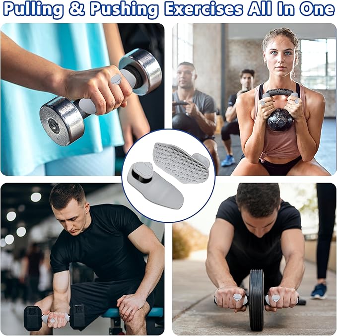 Silicone Gym Grips for Weight Lifting,Workout Gloves for Women Men Alternative,Anti Slip Gym Workout Grip,Rubber Gym Hand Grips-Weightlifting Grips Pad for Barbell,Pull Up,Ryptfit,Training