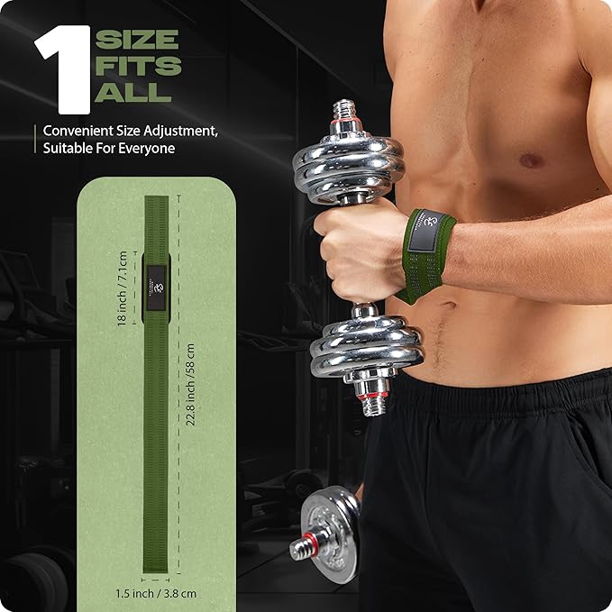 Special Essentials 2 Pack of Wrist Straps for Weightlifting - Two-Sided Anti Slip Silicone Grip & Padded Neoprene - Durable Gym Lifting Straps for Men and Women for Bodybuilding & Powerlifting