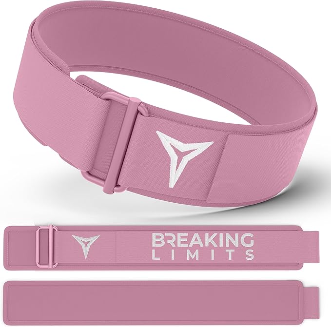 Breaking Limits Pink Lifting Belt - Weight Lifting Belt Women & Men - Squat Belt for Gym, Workout, Weightlifting, Powerlifting, Deadlifts - Cinturones para Hombre Gym - Woman Lifting Belts