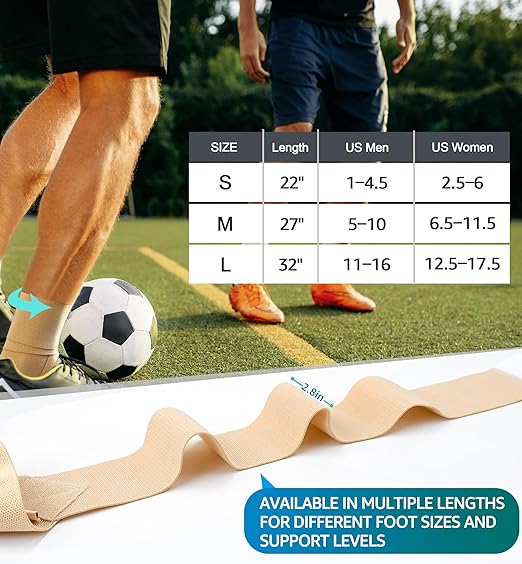 HiRui Ankle Support Brace for Men & Women, Adjustable Compression Strap for Sprains, Plantar Fasciitis, Achilles Tendonitis, Running, Workout, Sports – Fits Left & Right Foot (1, Khaki, Small)