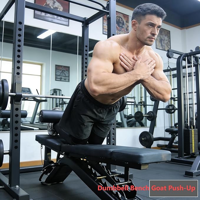 AHTAPFON Nordic Leg Roller for Rack Mounted,Bulgarian Split Squat Accessories,Nordic Hamstring Curl Attachment,Home Gym Equipment for uprights ranging from 2" to 4" wide