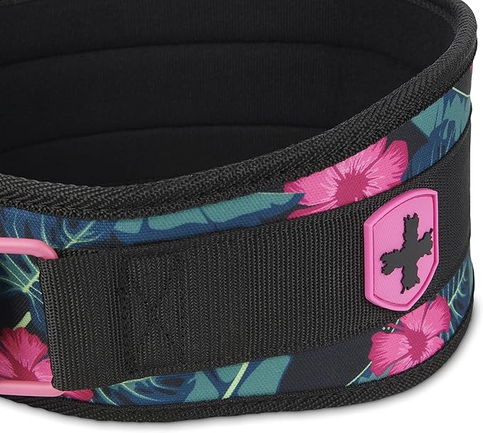 Harbinger Weightlifting Belt, Foam, 4.5" Width, Pink, X-Small - X-Large