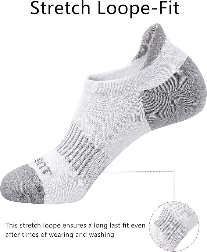 BULLIANT Men Running Socks,Active Ankle Socks No Show For Men With Cushioned Footbed Arch Support Breathable Wicking
