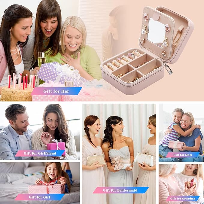 Soccer Gifts Jewelry Box for Women, Female Soccer Lovers' Accessories, Travel Jewelry Case Organizer