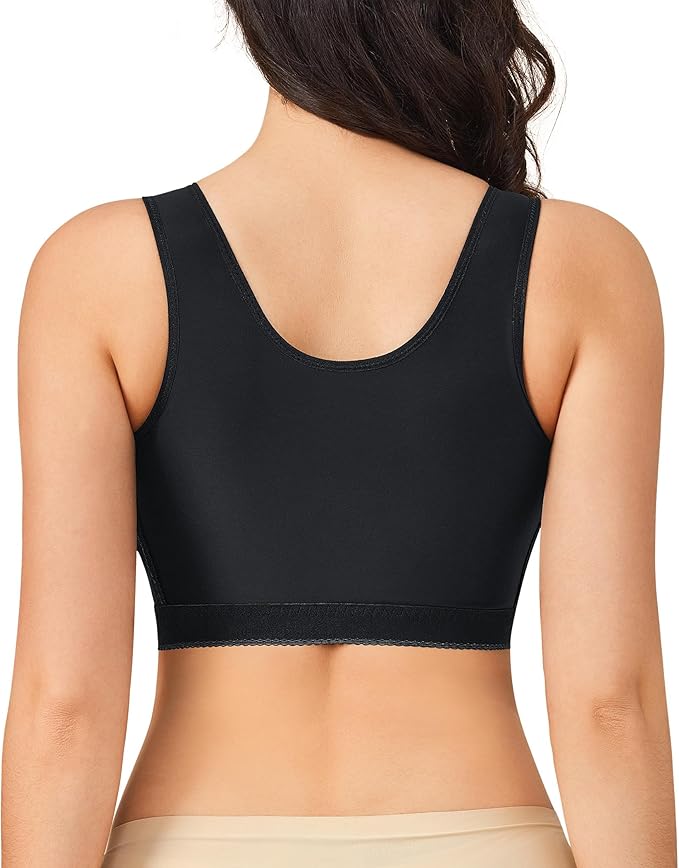 BRABIC Womens' Front Closure Post-Surgery Posture Corrector Bra Shaper Tops with Breast Support Band