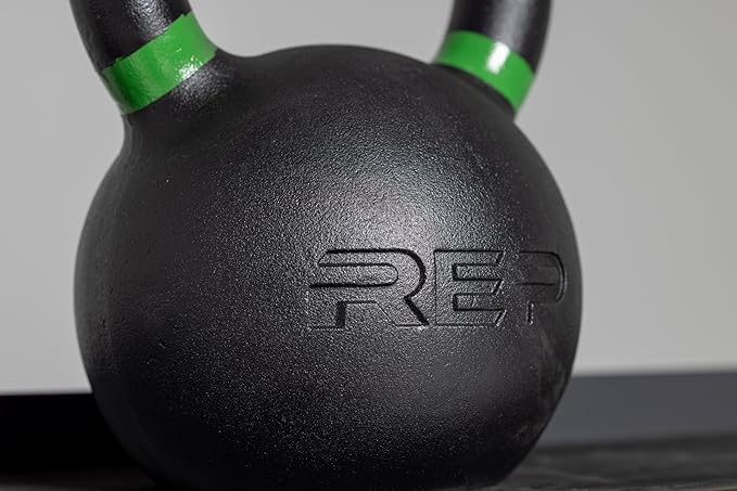 REP Fitness Single Kettlebells 5lb to 50lb Weight Range, Cast Iron, Strength Training, Power Workout Equipment, Home Gym, Free Weights, Dumbbell Alternative, Exercise, Men, Women