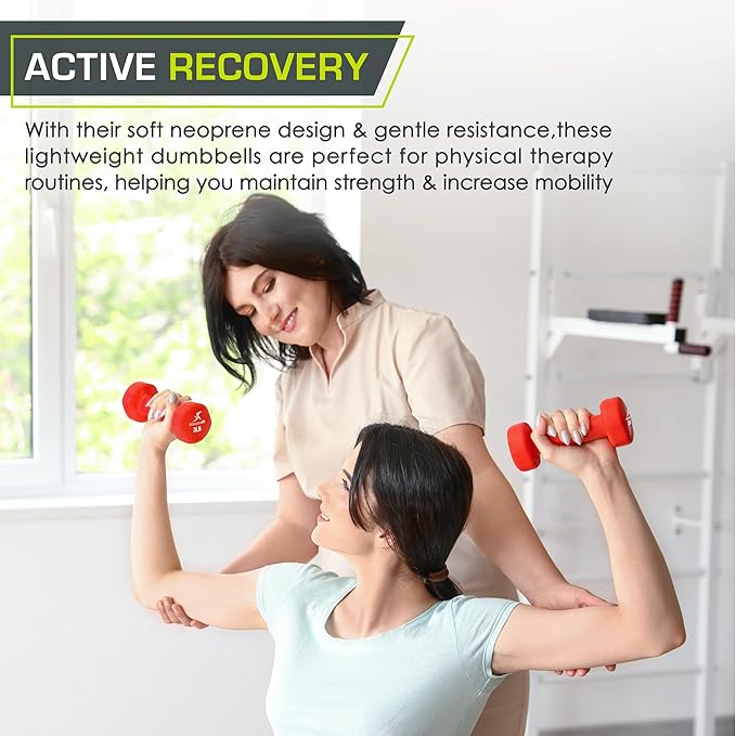 ProsourceFit Neoprene Dumbbell Coated for Non-Slip Grip